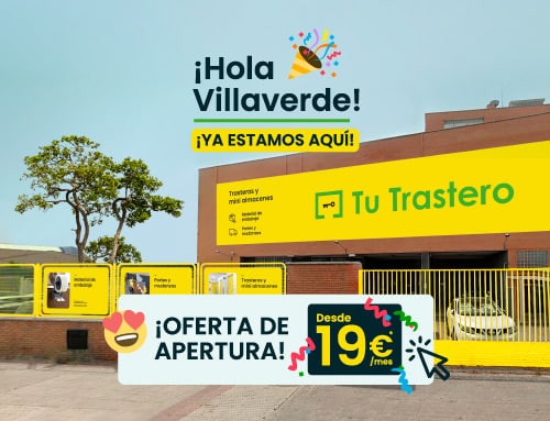 alquiler de trasteros Madrid baratos nueva apertura Tu Trastero Villaverde oferta 19 euros